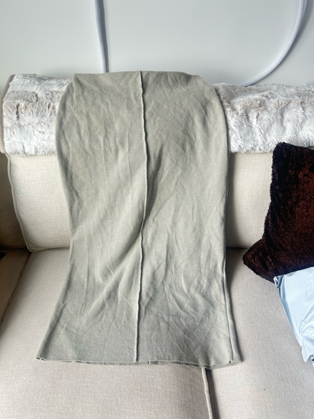 NWT Zara Cream Straight Maxi Skirt